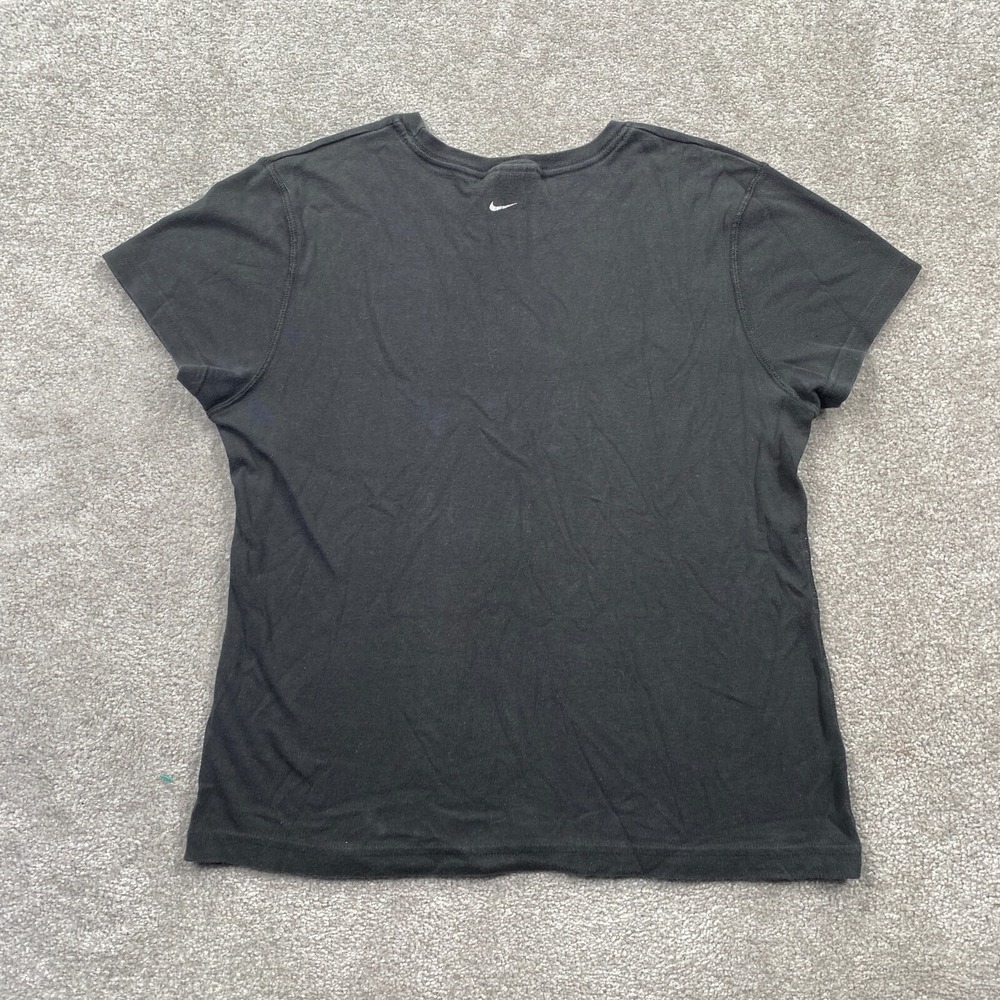 VTG Nike Goddess‎ Logo Crew Neck T-Shirt Short Sleeves Women's Size M Black - Picture 2 of 13